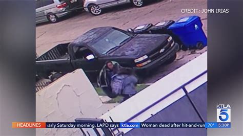 Video captures man rescuing young girl in South Los Angeles attack